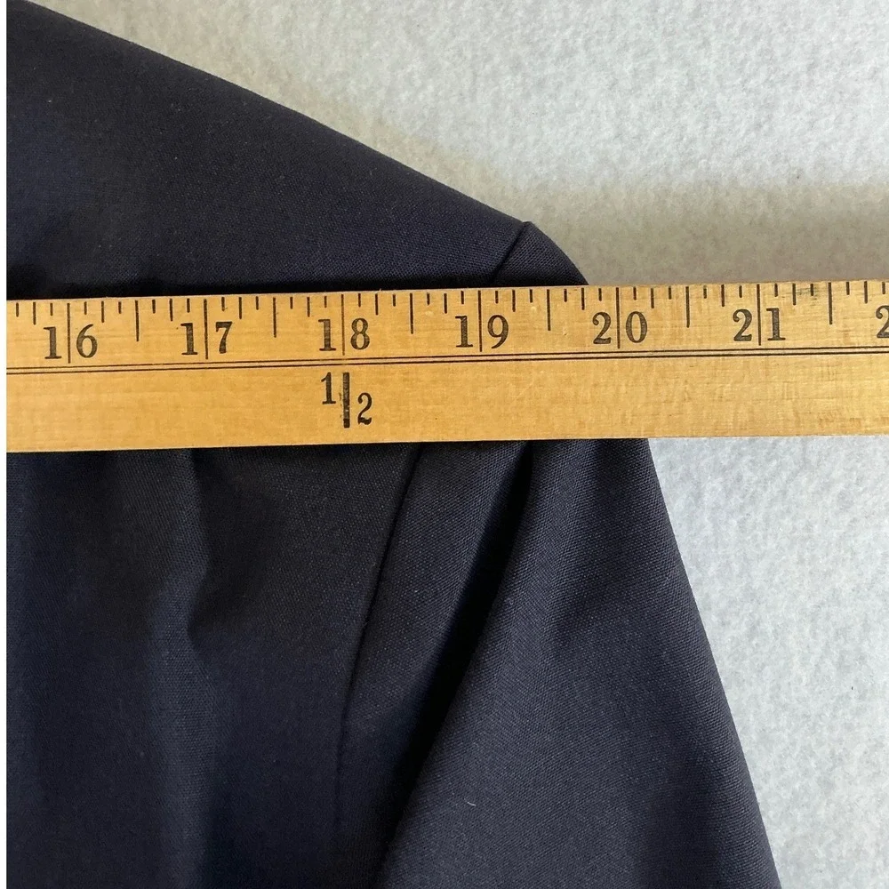 Georges Garat Blazer Mens L Navy Blue French Designer Two Button Suit Jacket